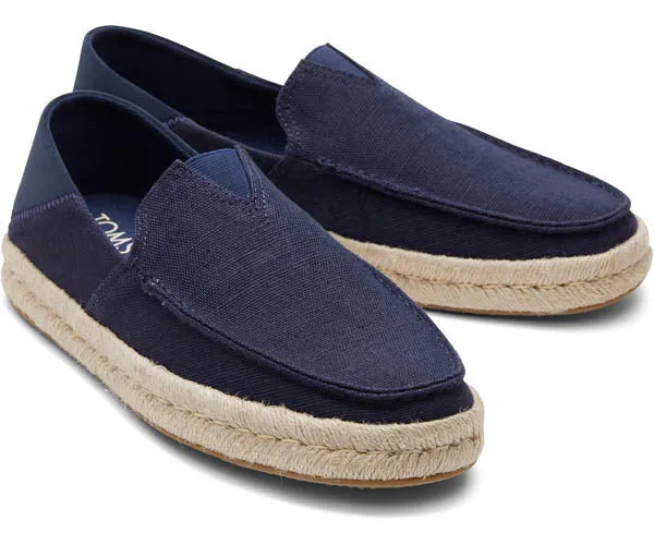 M's Alonso Loafer Rope Heritage Canvas/Suede - Navy