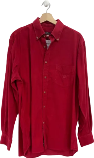 Paul & Shark Red Long Sleeve Corduroy Shirt Chest 42