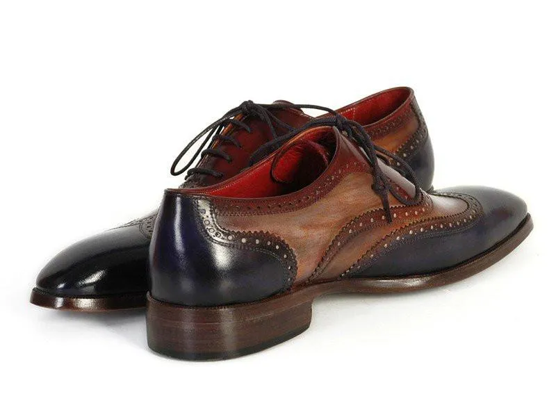 Paul Parkman Men's Three Tone Wingtip Oxfords