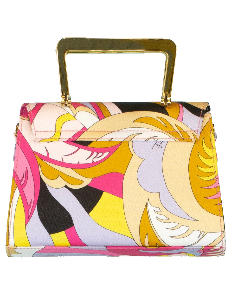 Printed Pouchette Chain Bag