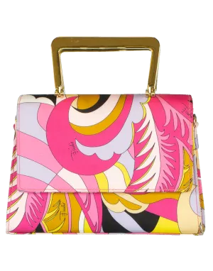 Printed Pouchette Chain Bag
