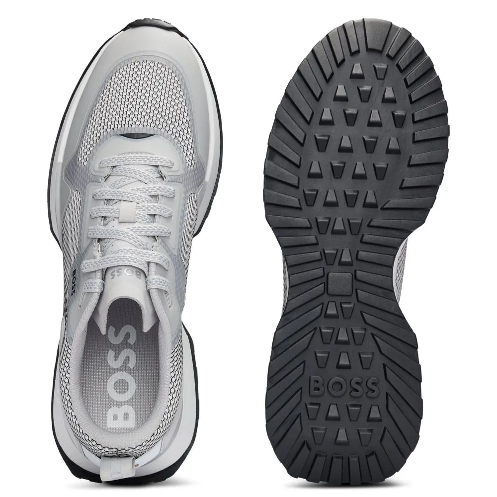 "Jonah" Runner Mixed-Material Trainers, Grey