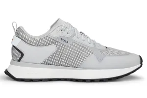 "Jonah" Runner Mixed-Material Trainers, Grey