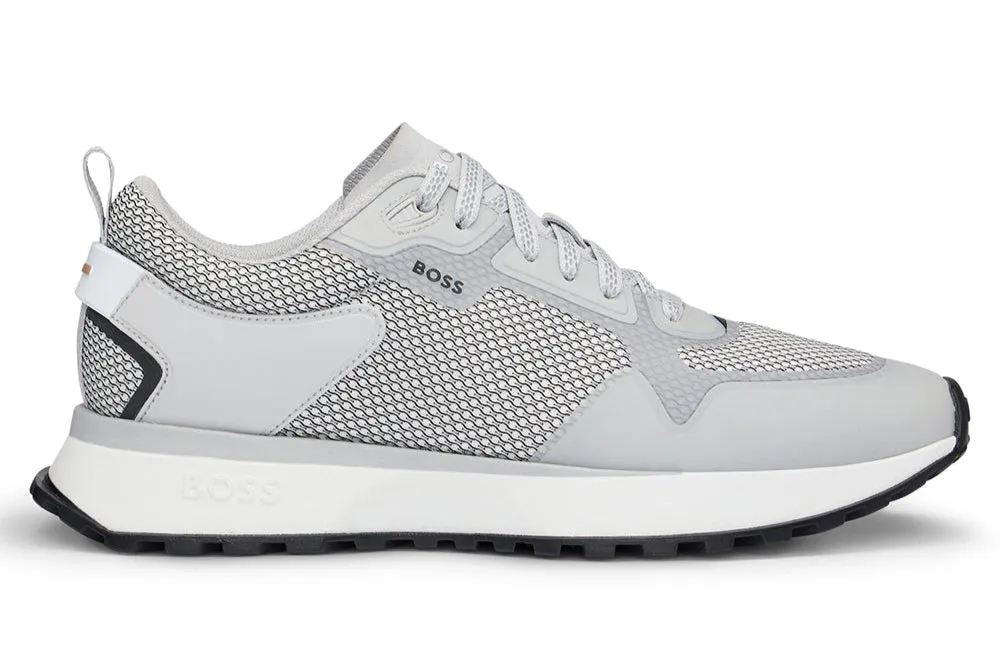 "Jonah" Runner Mixed-Material Trainers, Grey
