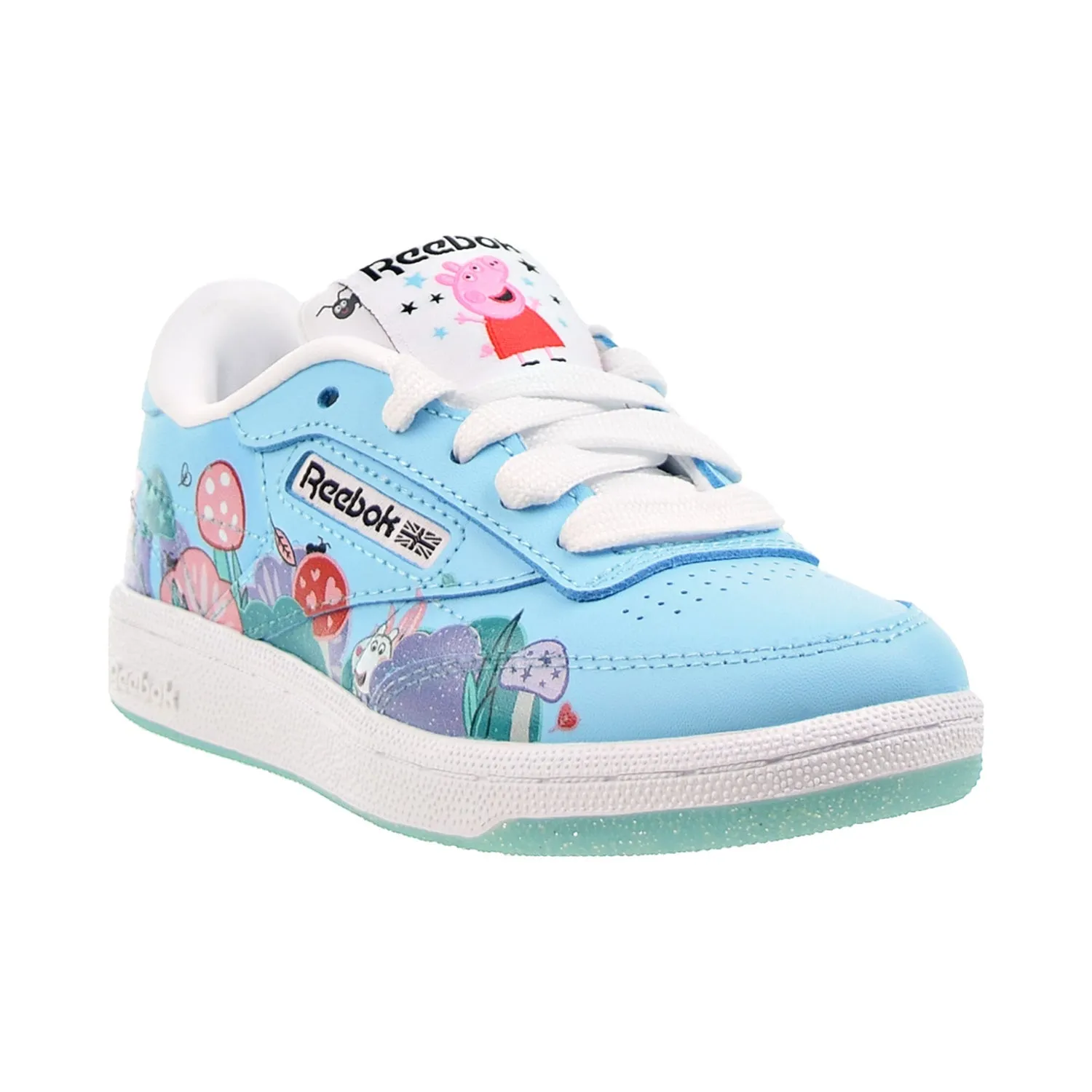 Reebok Club C "Peppa Pig" Little Kids' Shoes Digital Blue-Core Black