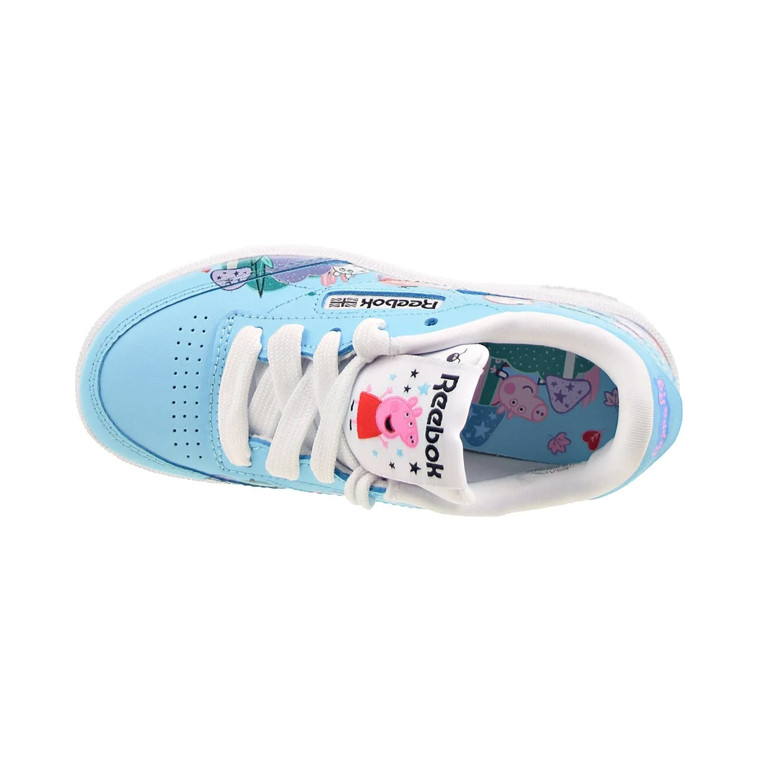 Reebok Club C "Peppa Pig" Little Kids' Shoes Digital Blue-Core Black