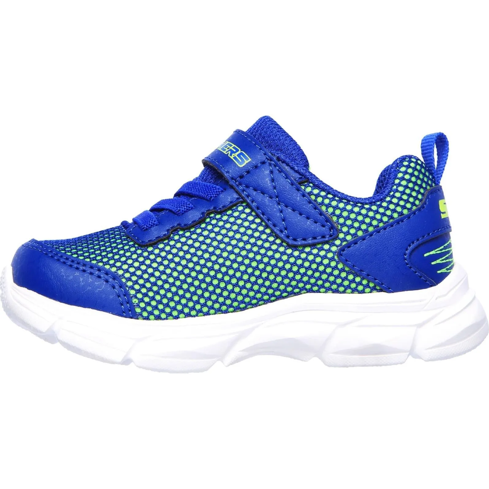 Skechers Advance-Intergrid Touch Fastening Strap Trainer with Two Layer Mesh Upper