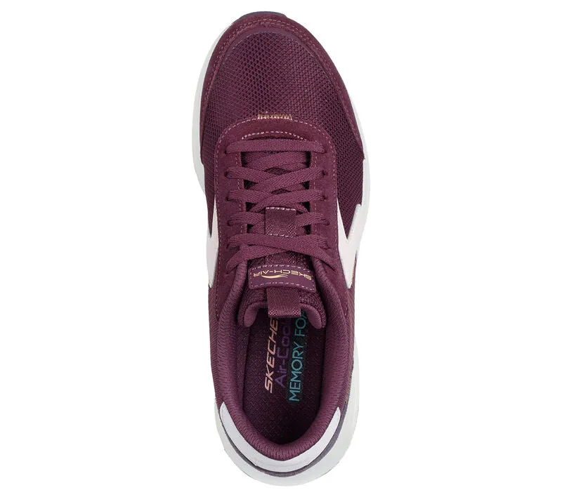 Skechers Womens Trainer Skech-Air Court Air Wave Burgundy/Multi