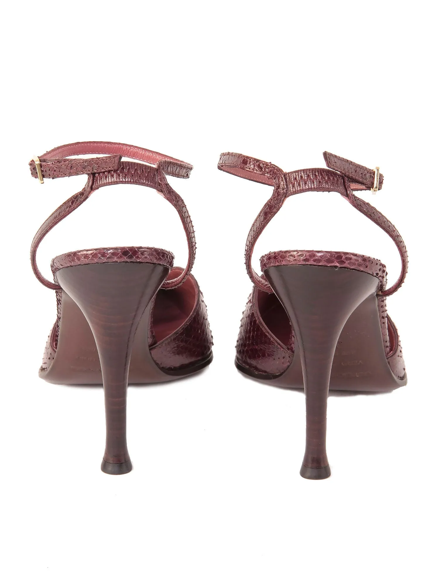 Snakeskin Pumps