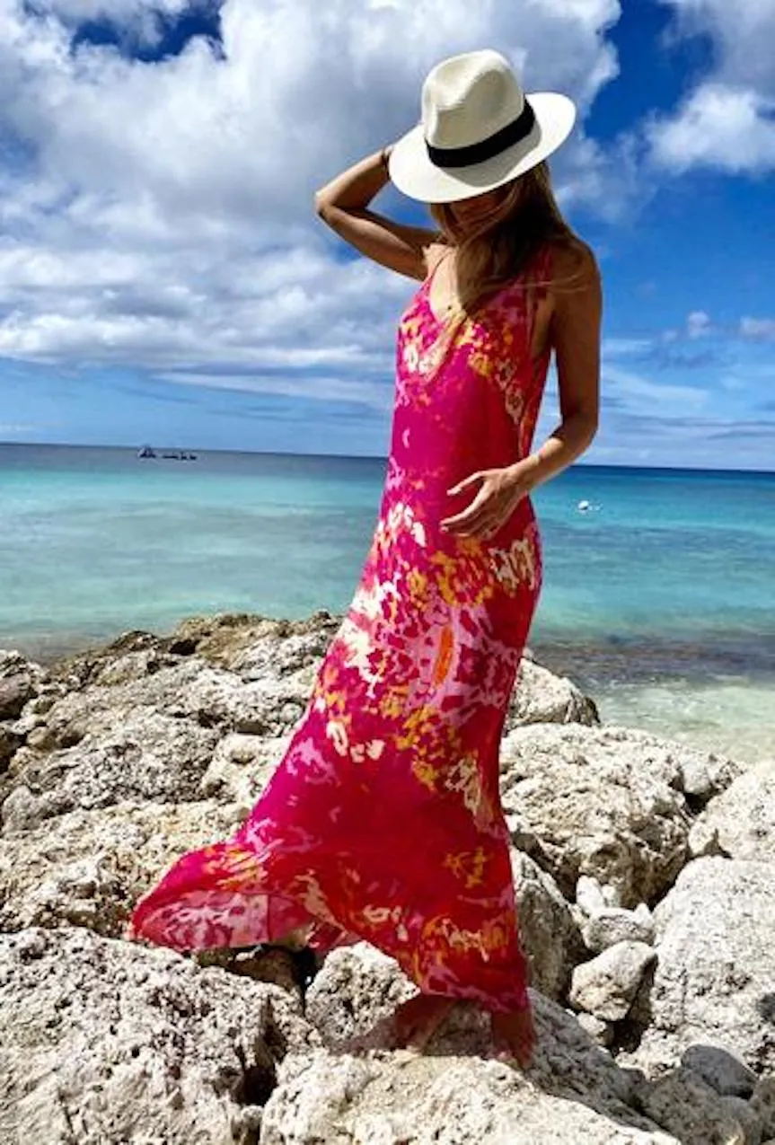 Sophia Alexia Sun Maxi Dress in Exotic Pink