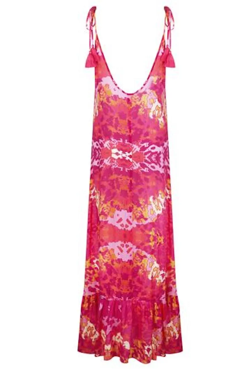 Sophia Alexia Sun Maxi Dress in Exotic Pink