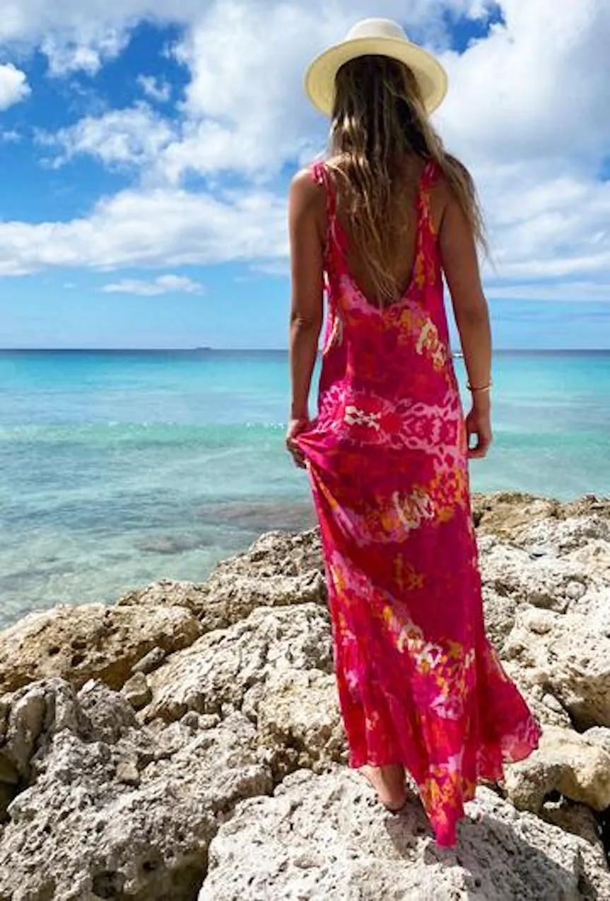 Sophia Alexia Sun Maxi Dress in Exotic Pink