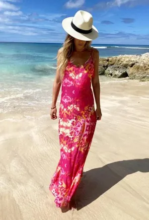 Sophia Alexia Sun Maxi Dress in Exotic Pink