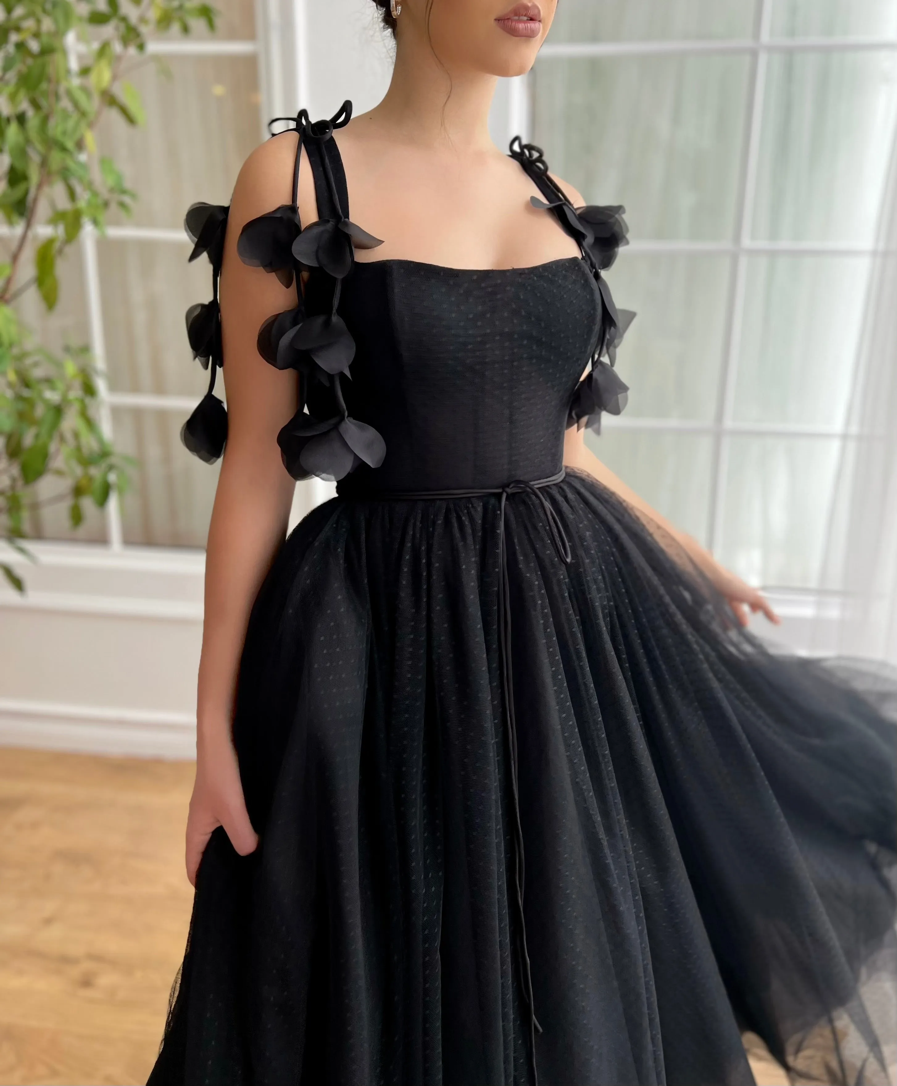 Timeless Noir Tulle Dress