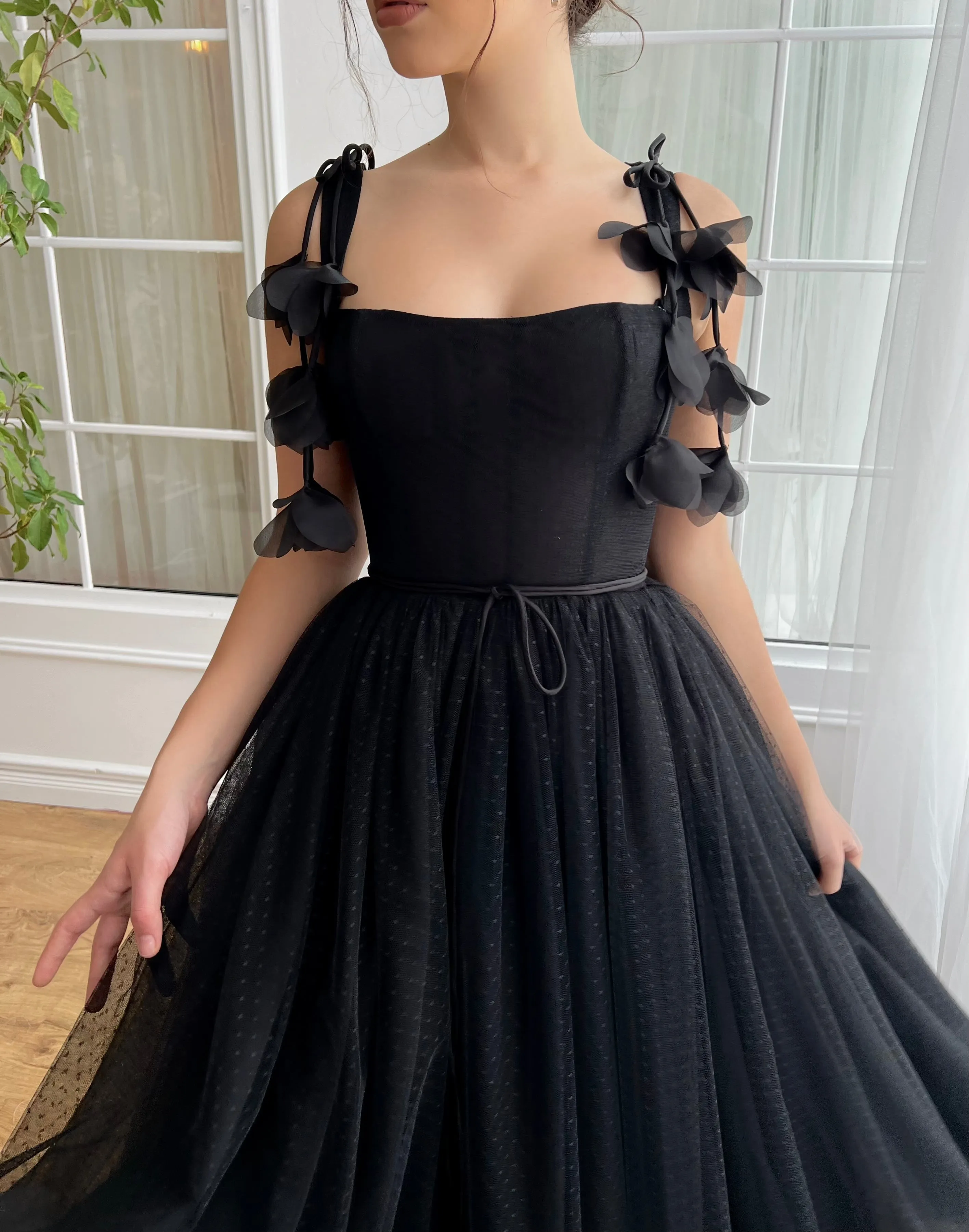 Timeless Noir Tulle Dress