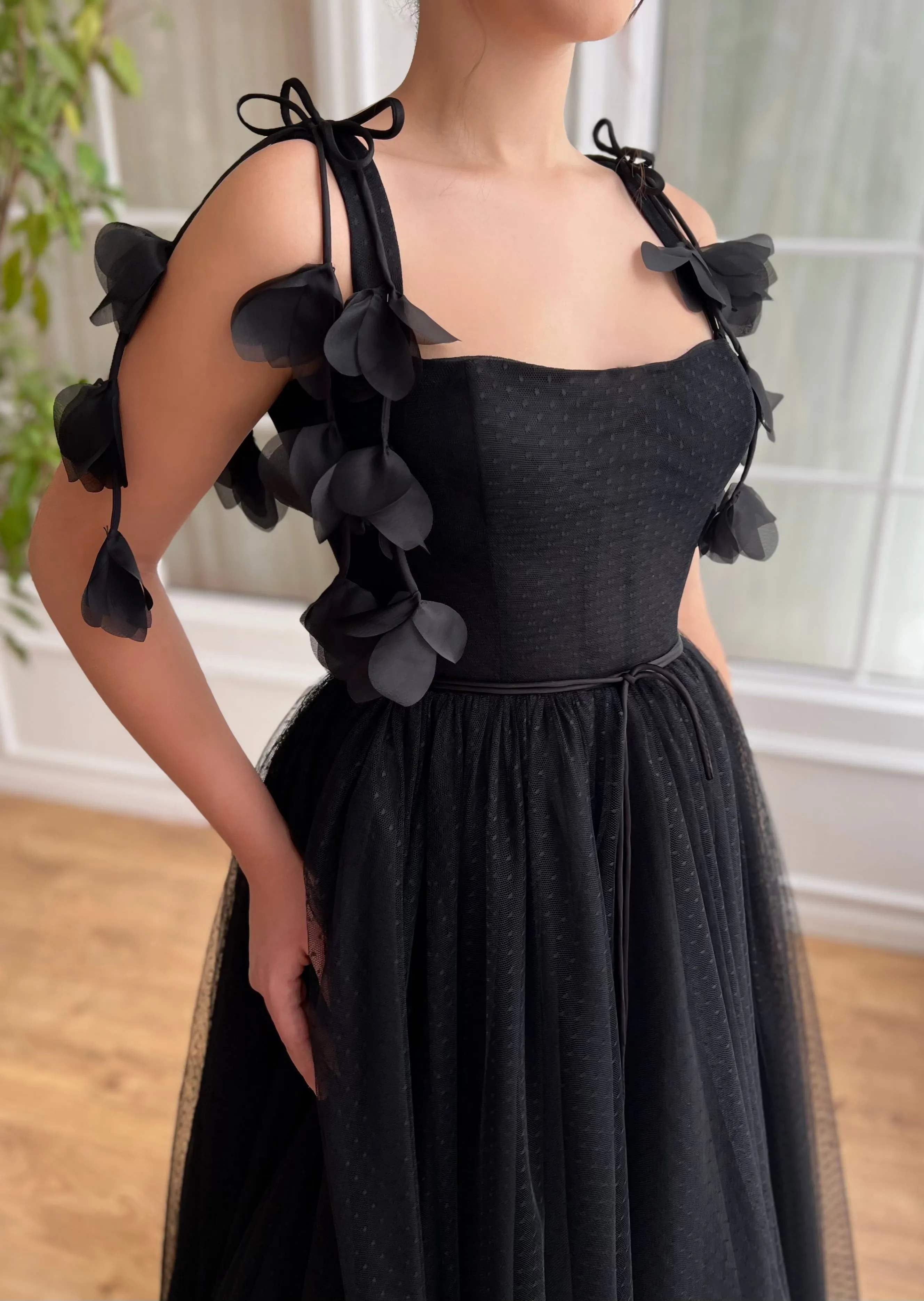 Timeless Noir Tulle Dress