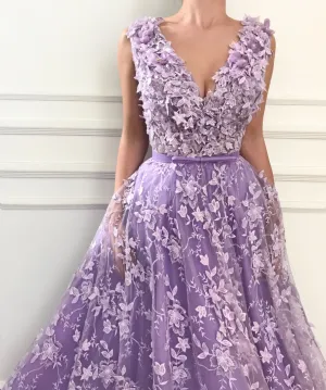 Timeless Purple Gown