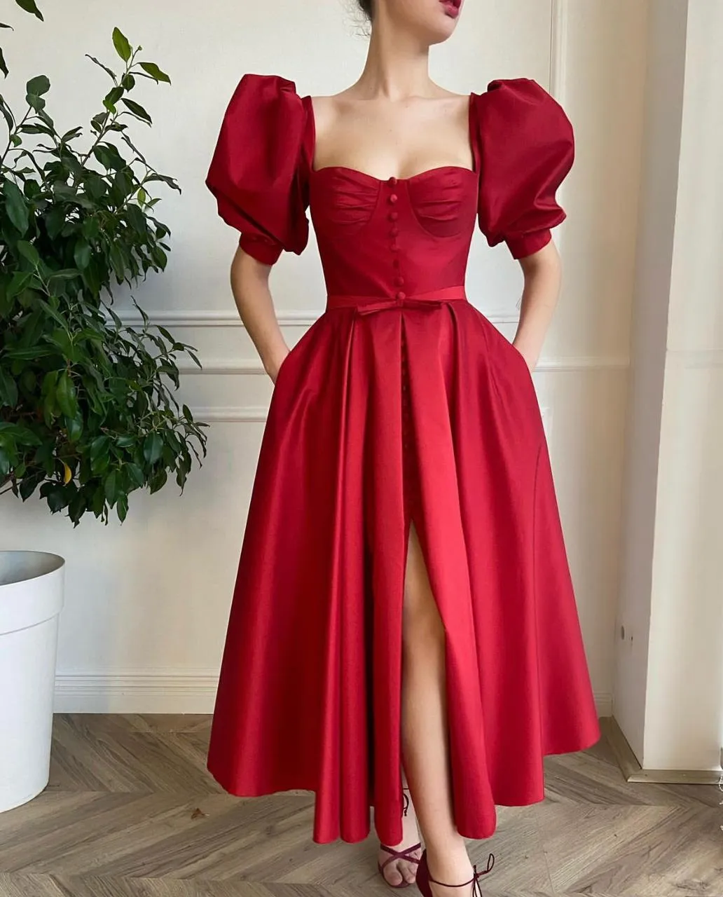 Timeless Scarlet Dress