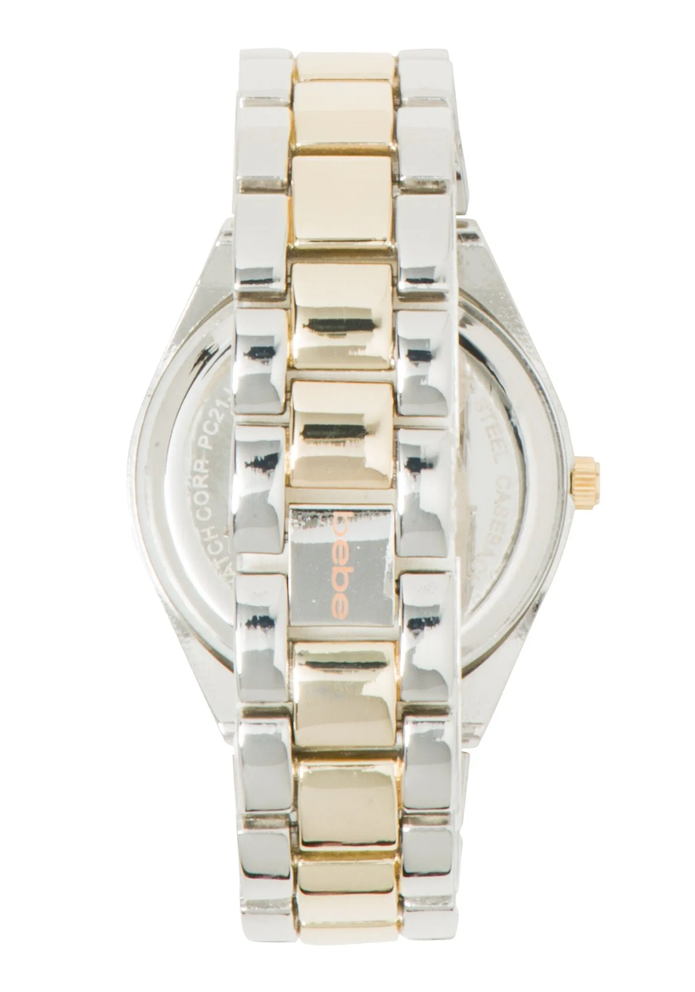 Two Tone Rhinestone Pave Watch