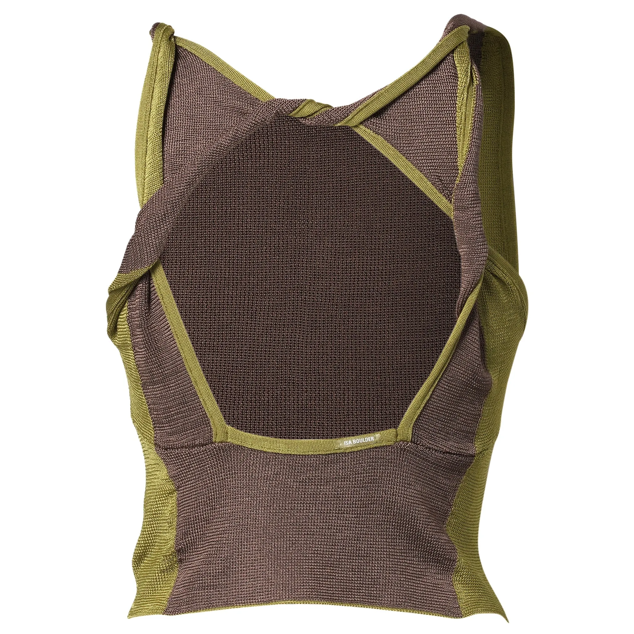 TWO-TONE TWISTED TOP / AVACADO