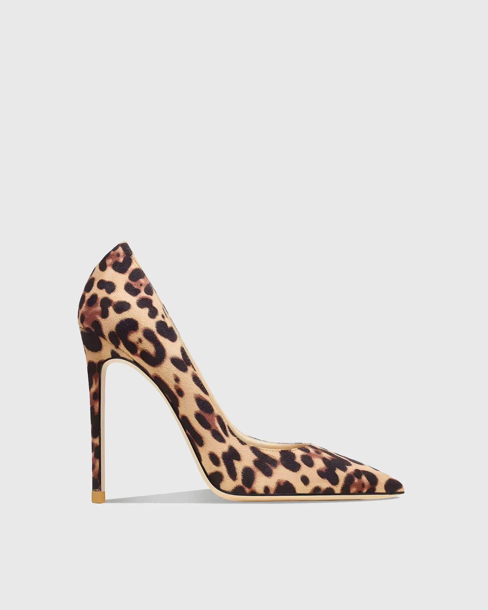 Zarina Leopard Print Velvet Pumps