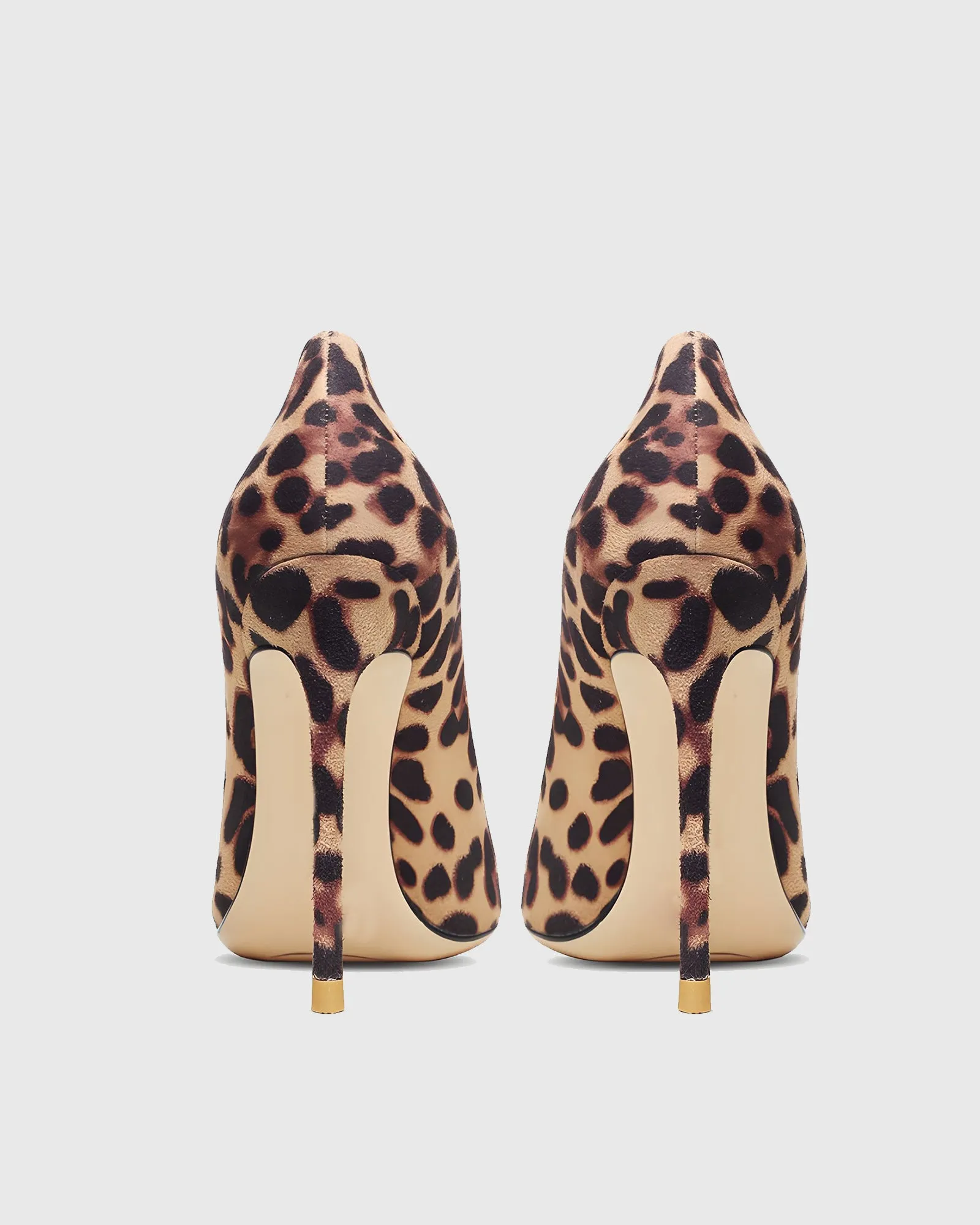 Zarina Leopard Print Velvet Pumps